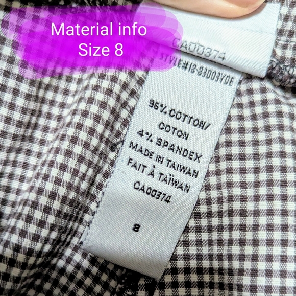 Northern Reflections size 8 EUC Vintage black & white relaxed fit capri pants - Picture 2 of 13